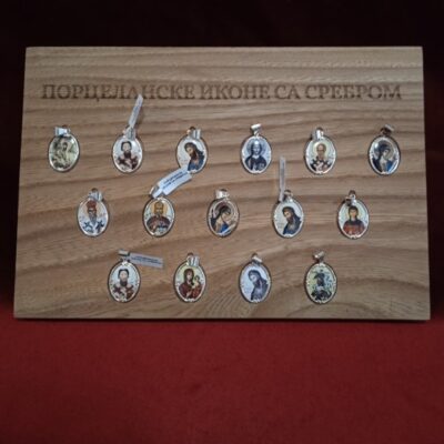 Порцеланске иконе са сребром, 4 грама