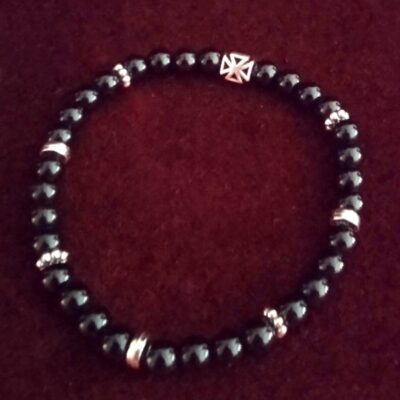 Бројаница од полудрагог камена брушени кристал