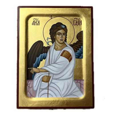 Бели Анђео- Икона ручни рад
